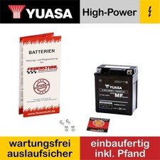 SYM Husky 125, 1996-2005, Batterie YUASA geladen, wartungsfrei (inkl 7,50 Pfand)