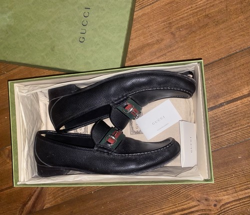 Gucci horsebit black grain - gucci,