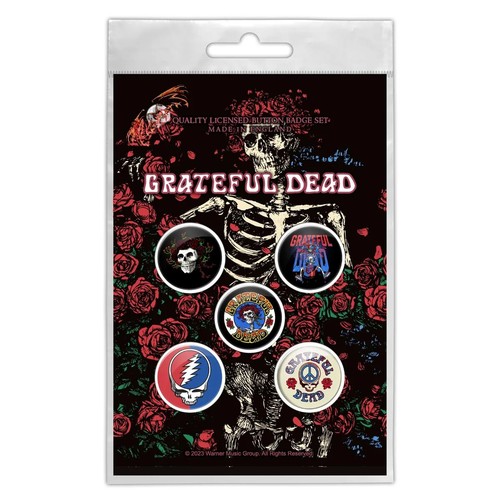 Grateful dead buttonset badges - dead,