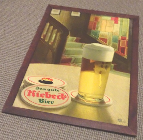 Werbeschild brauerei riebeck - werbeschild,