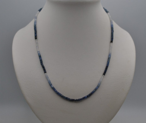 Saphir blau halskette - blau, im