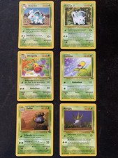 6x Dschungel Set Deutsch/German Pokemon Karten Nidorina Ultrigaria Duflor /64