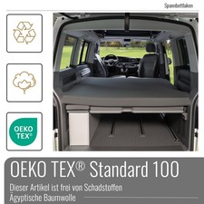 Black Forest Fox Spannbettlaken VW Faltbett T5/T6/T6.1 VAN California BEACH Grau