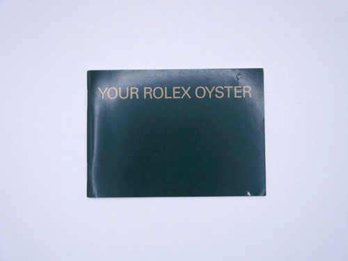 Rolex oyster booklet usa - rolex,