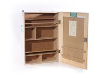 alter Holzschrank Arztschrank Wandschrank Arzt Stehschrank vintage 