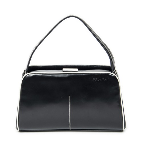 Prada spazzolato frame bag - prada,