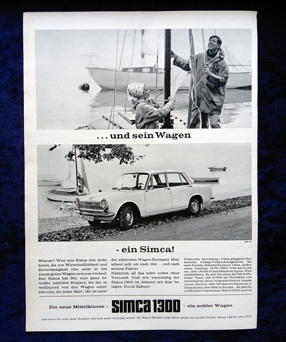 Simca 1300 originale werbung - simca,