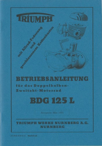 Betriebsanleitung triumph bdg - betriebsanleitung,