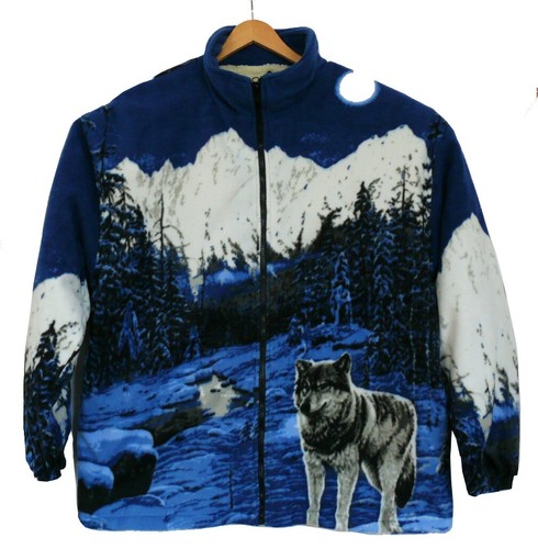 Fleece jacke wolf - wolf, wölfe