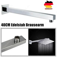 Edelstah Brausearm Zulaufarm Duscharm Für Kopfbrause Regendusche Wandarm 40cm DE