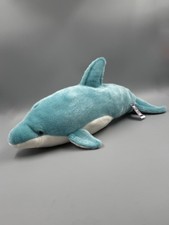 Kuschelwuschel Karstadt XL Delfin Delphin Flipper Stofftier Plüsch 50 cm blau