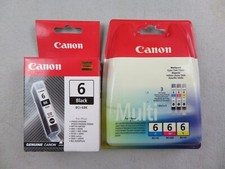 4 OVP Canon BCI-6 BK C M Y