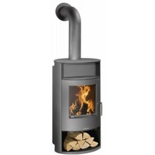 Justus Kaminofen Island AQUA II Korpus Stahl gussgrau (10 kW)