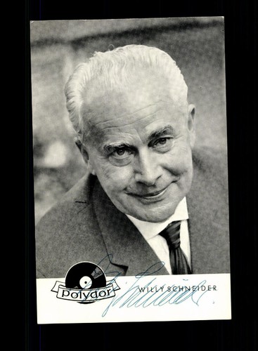 Willy schneider autogrammkarte - schneider,
