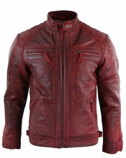 Herren Weinrot Distressed