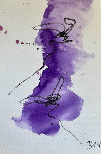 Original abstrakte aquarell - abstrakte,