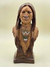 38/3 Indianer Häuptling / Krieger / große Skulptur / Handarbeit / Handwerkskunst
