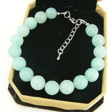 Larimar-Armband rund facettiert Damen Armkettchen Edelstein Bailysbeads®