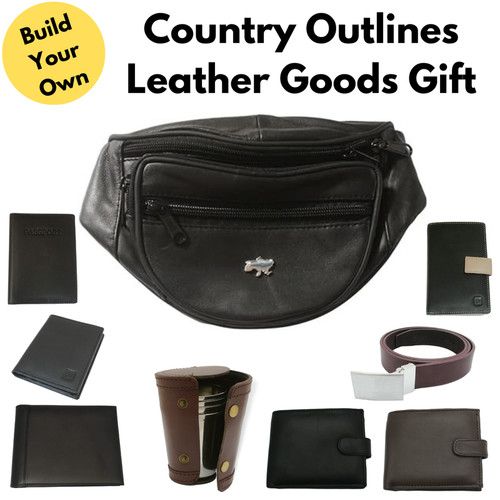 Country outlines lederwaren - country,
