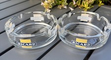 Aschenbecher Ricard  2 er Set Vintage Glas