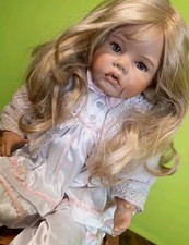 Künstlerpuppe Lienchen Thomas Bäcker 50 cm Porzellanpuppe mit Zertifikat Doll