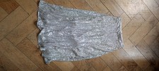 Paillettenrock silber Gr.S