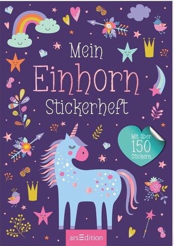 Mein einhorn stickerheft - mein, mit