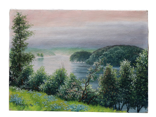 öl auf leinwand signiert - leinwand,,