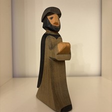 Ostheimer König Herodes, Holzfigur, Vintage Brandstempel