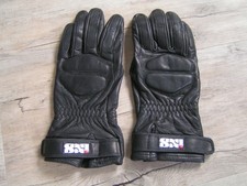 IXS Motorradhandschuhe, schwarz, Leder, Größe: M