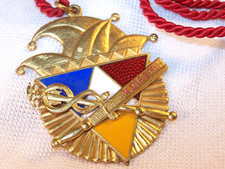 Karneval Orden Konfetti 1956/57, EF. Wiedmann-Frankfurt am Main, Messing&Email