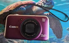 Canon Digitalkamera | Powershot SX220 HS Lila | FULL HD | 12.1 MP 1080p 14x Zoom