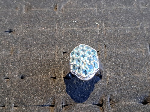 Londonblauer topas silberring - londonblauer,