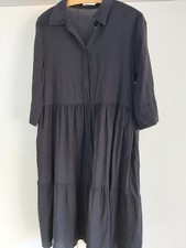 OPUS Stufenkleid Damen Baumwolle schwarz Gr. 38 Neu o.Etikett