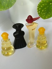 Parfum Miniaturen Vintage 4er Set, 2x Samba Nova + Coeur Samba + Donna Borsalino