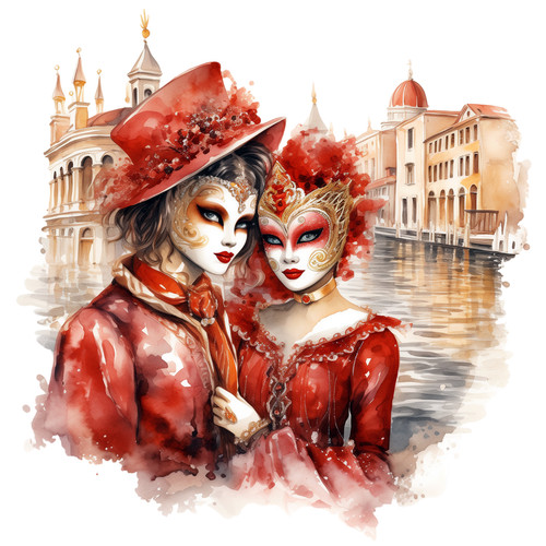 Wandbild karneval venedig - wandbild,