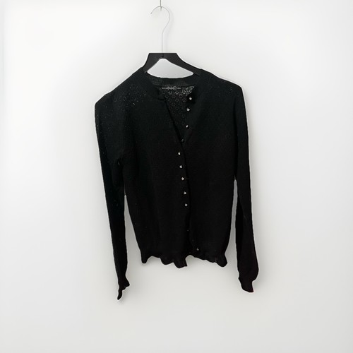 Schwarze strickjacke - schwarze,