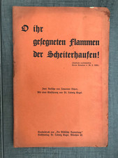 O ihr gesegneten Flammen der Scheiterhaufen, Johannes Scherr, Dr. L. Engel 1936