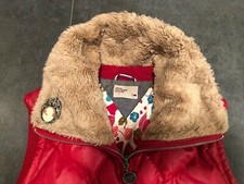 TOMMY HILFIGER Steppweste, L, rot,  Damen, Kunstfell-Kragen