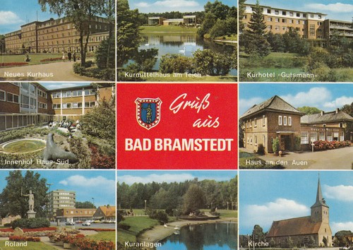 Alte postkarte gruß aus - aus, bad