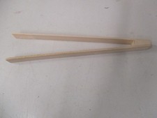 Grillzange Würstchenzange aus Holz L 30cm