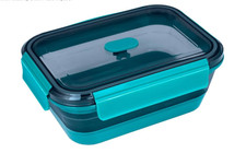 LURCH *Frischhaltebox* 1200ml, up ~ down/faltbar, petrol, NEU & OVP,  NP € 23,90