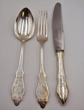 Robbe & Berking Ostfriesenmuster Menübesteck-Set 25 cm 90er Silber Antik / 18#Z