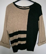 Damen-Pullover, Gr. 36/38 von Falke in beige/schwarz, hochwertig, ungetragen