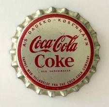 Seltener unbenutzter Coca Cola Kronkorken Dänemark