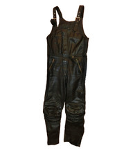 LOUIS Latzhose Leder Motorrad Hose  Gr. 52 Motorradhose Lederhose