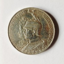 Silber Dt. Kaiserreich - 1901 - 5 Mark - 200 Jahre Preußen - 900 Ag -  27,77 g