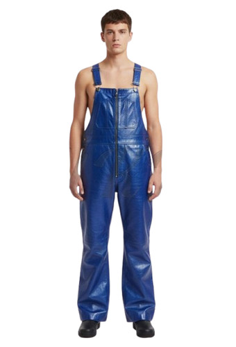 Herren blau lammfell leder - herren,