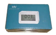 LCD Funkwecker Weiß –