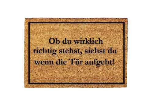 Wirklich richtig stehst - richtig,